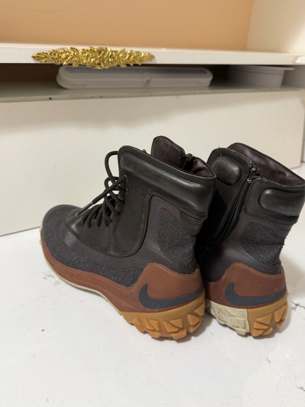 Leather boots, Nike Zoom Kynsi Jacquard Waterproor in great conditions